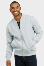 Load image into Gallery viewer, Men&#39;s Essentials Knocker Cotton Blend Fleece Classic Bomber Jacket (FJ2100_HGY)