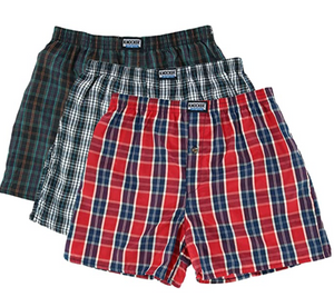 Men's Essentials Knocker PACK OF 3 Button Fly Cotton Blend Boxers (TB3500)