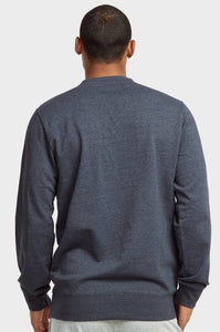 Men's Essentials Et Tu Classic Relaxed Fit Pullover Crewneck Lightweight Fleece Sweatshirt (SWS1020E_ DNM)