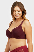 Load image into Gallery viewer, PACK OF 6 SOFRA WOMEN&#39;S PLUS FULL CUP JACQUARD BRA (BR4222JD3)