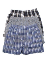 Load image into Gallery viewer, Men&#39;s Essentials Power Club PACK OF 3 Plaid Boxers (PCB3500_3PK AST)