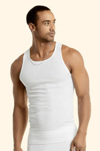 Load image into Gallery viewer, Men&#39;s Essentials Spak PACK OF 3 Solid Cotton Lightweight Tank (SPK001-WHT)
