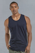 Load image into Gallery viewer, Men&#39;s Essentials Knocker Cotton Tank Top - Navy (MT200_NVY)