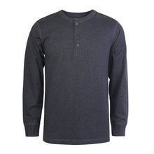Load image into Gallery viewer, Men&#39;s Essentials Knocker Classic Three-Button Crew Neck Cotton Henley (MHS001_ CGY)