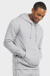 Men's Essentials Et Tu Lightweight Fabric Cotton Blend Pullover Fleece Hoodie Jacket (HD1020E_ HGY)