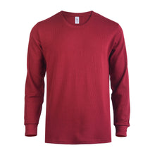 Load image into Gallery viewer, Men&#39;s Essentials Knocker Classic Breathable Cotton Waffle Knit Texture Thermal Top (KHT001_BUR)
