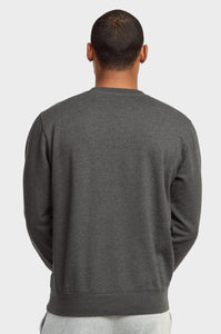 Men's Essentials Et Tu Classic Relaxed Fit Pullover Crewneck Lightweight Fleece Sweatshirt (SWS1020E_ CGY)