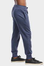 Load image into Gallery viewer, Men&#39;s Essentials Et Tu Cotton Blend Solid Jogger Fleece Sweat Pants - Navy Marled (SP1120E_NVM)